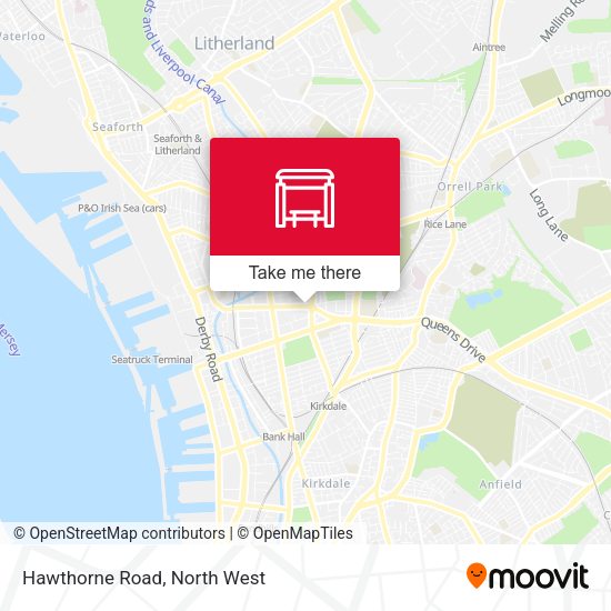 Hawthorne Road map