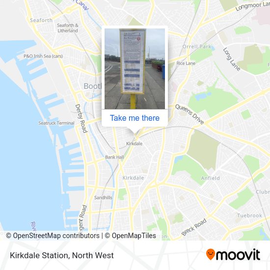 Kirkdale Station map