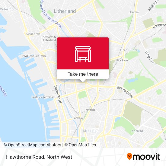 Hawthorne Road map