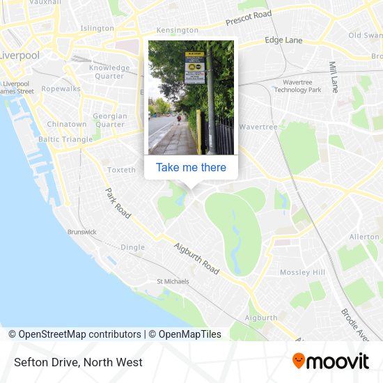 Sefton Drive map