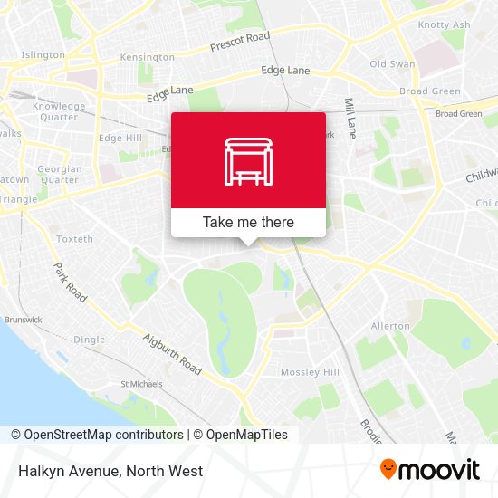 Halkyn Avenue map