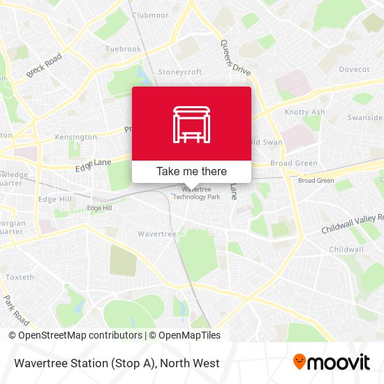 Wavertree Station (Stop A) map