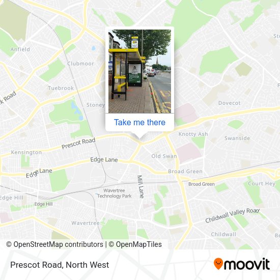 Prescot Road map