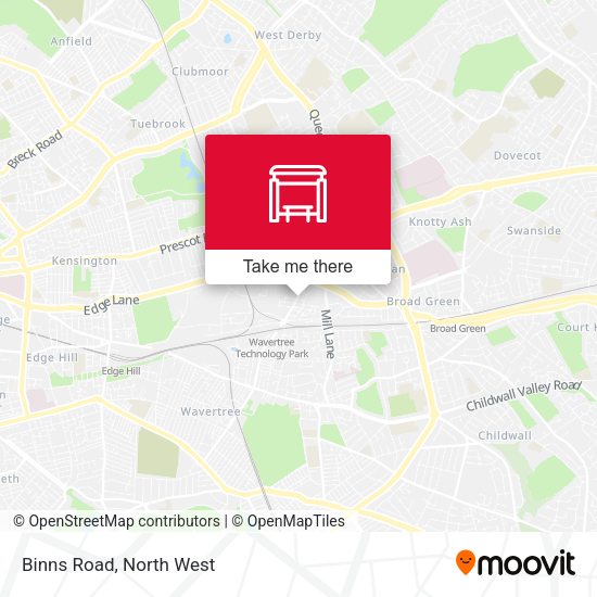 Binns Road map