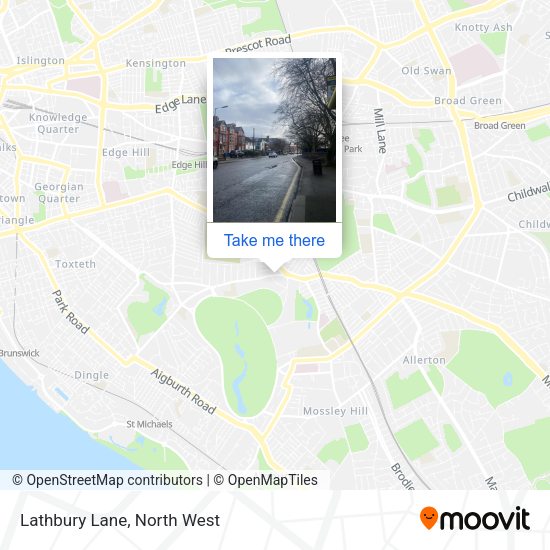 Lathbury Lane map