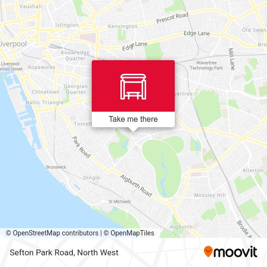 Sefton Park Road map