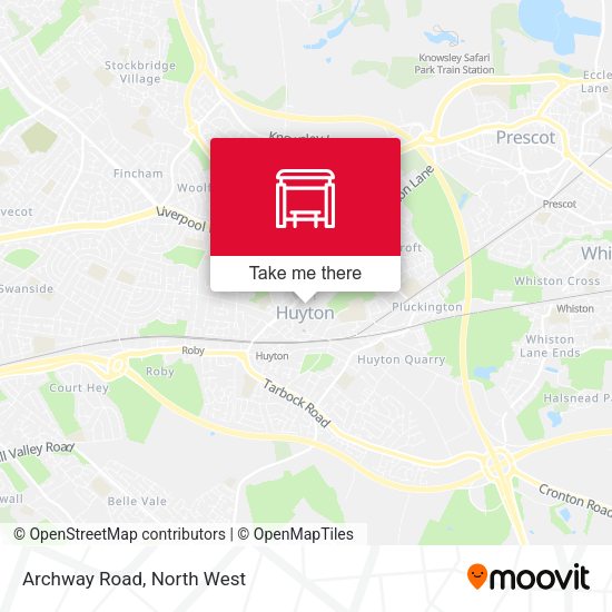 Archway Road map