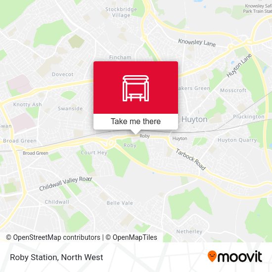 Roby Station map