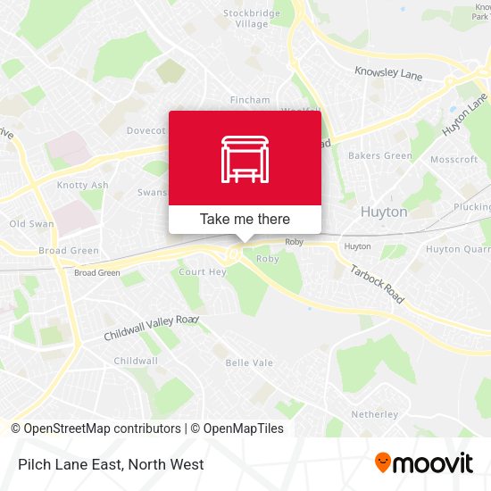 Pilch Lane East map