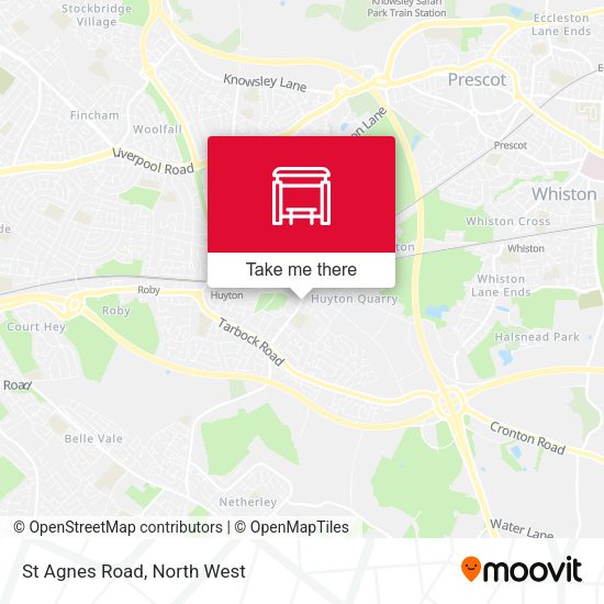 St Agnes Road map