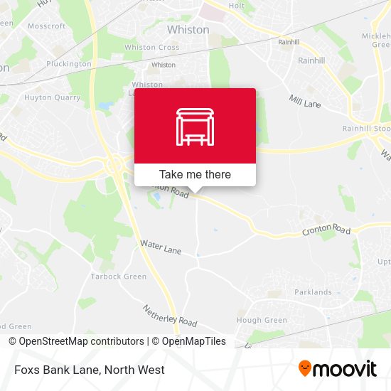 Foxs Bank Lane map