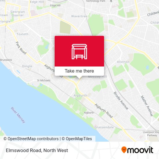 Elmswood Road map