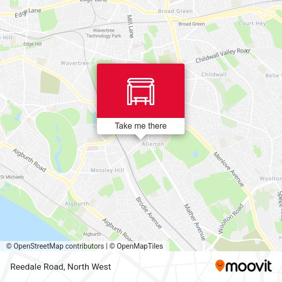 Reedale Road map