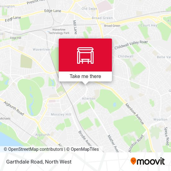 Garthdale Road map