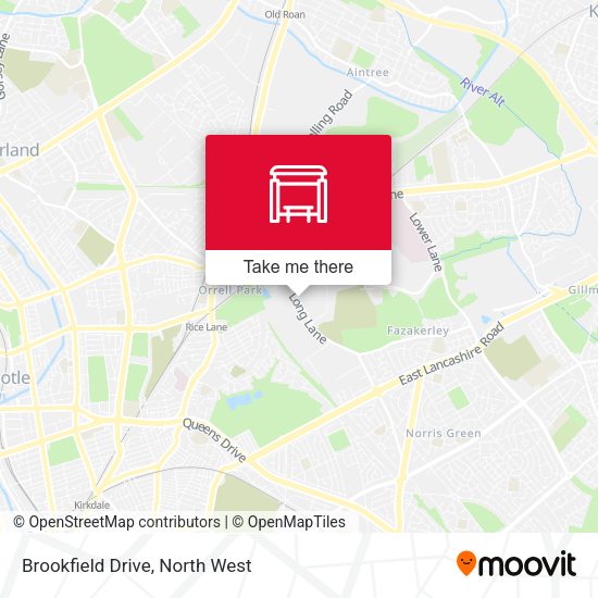 Brookfield Drive map