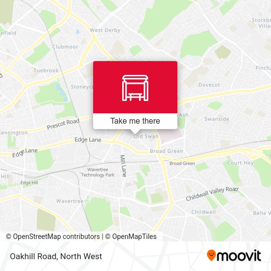 Oakhill Road map