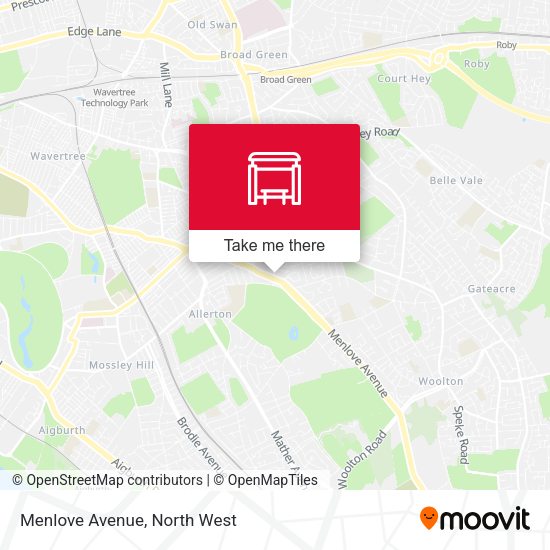 Menlove Avenue map