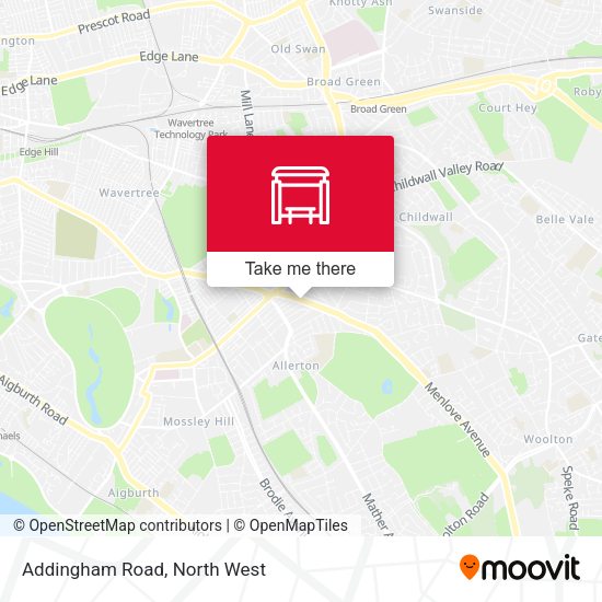 Addingham Road map