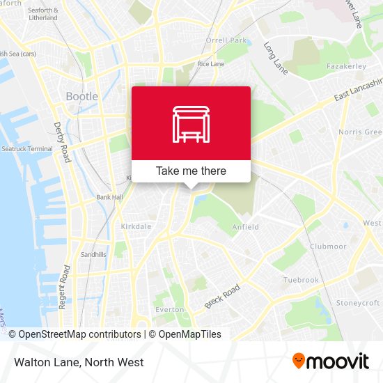 Walton Lane map