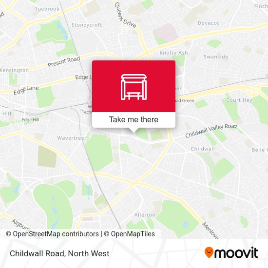Childwall Road map