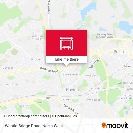 Wastle Bridge Road map