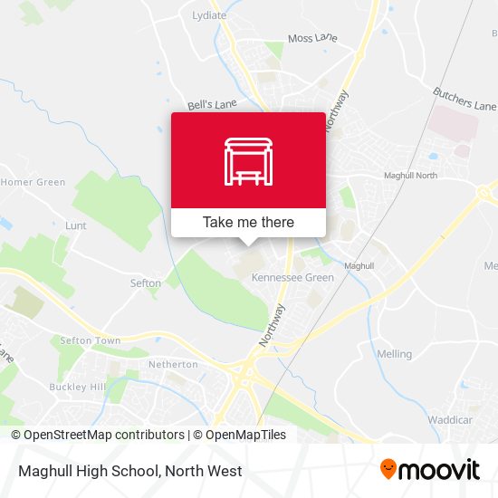 Maghull High School map