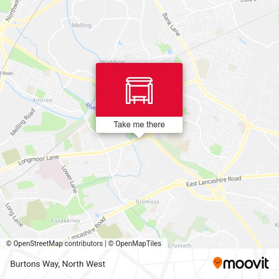 Burtons Way map