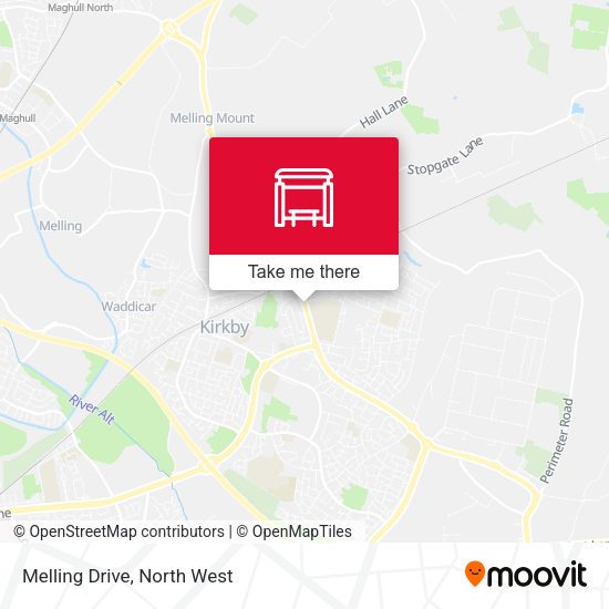 Melling Drive map
