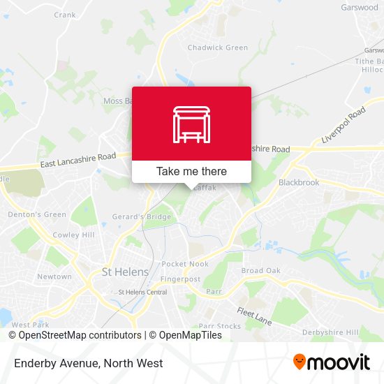 Enderby Avenue map