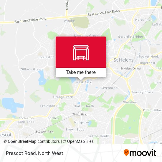 Prescot Road map