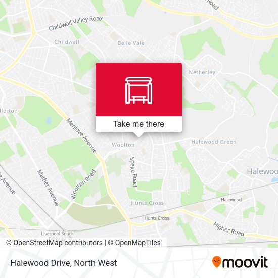 Halewood Drive map