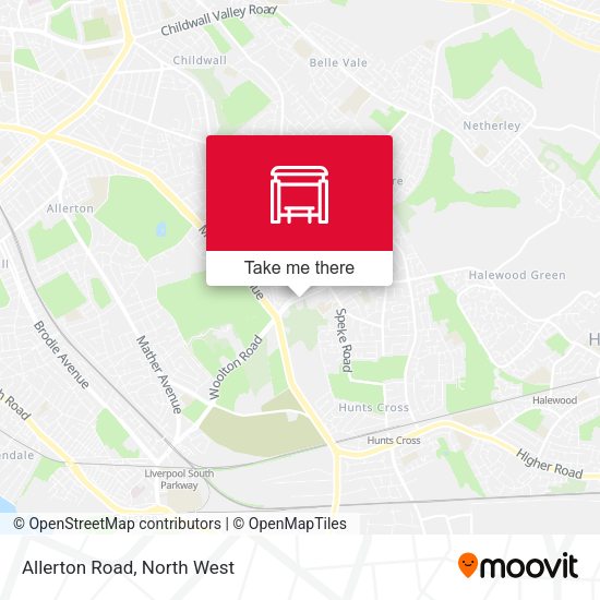 Allerton Road map