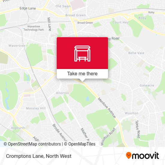Cromptons Lane map
