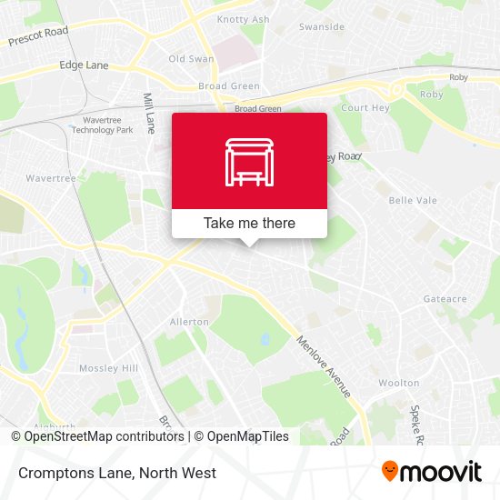Cromptons Lane map