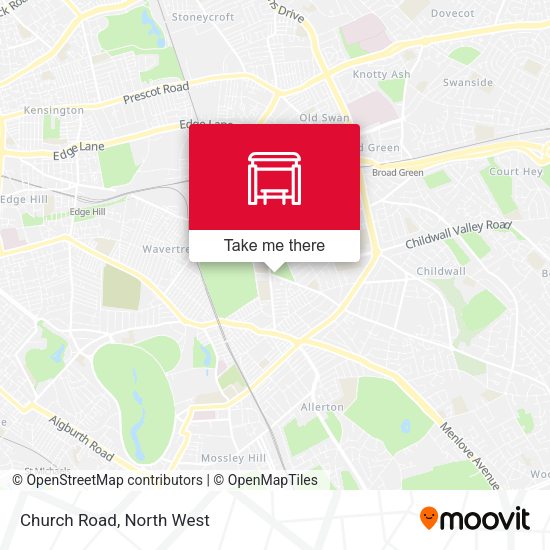 Church Road map