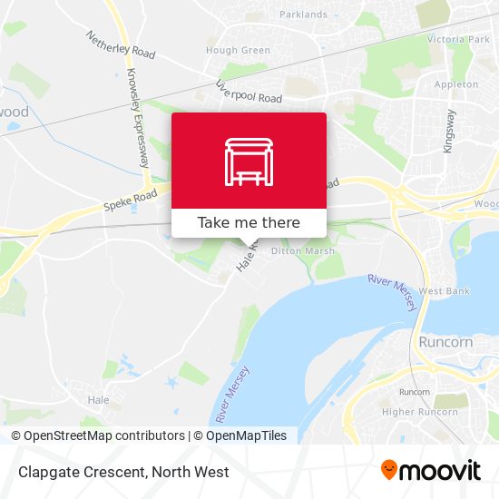 Clapgate Crescent map