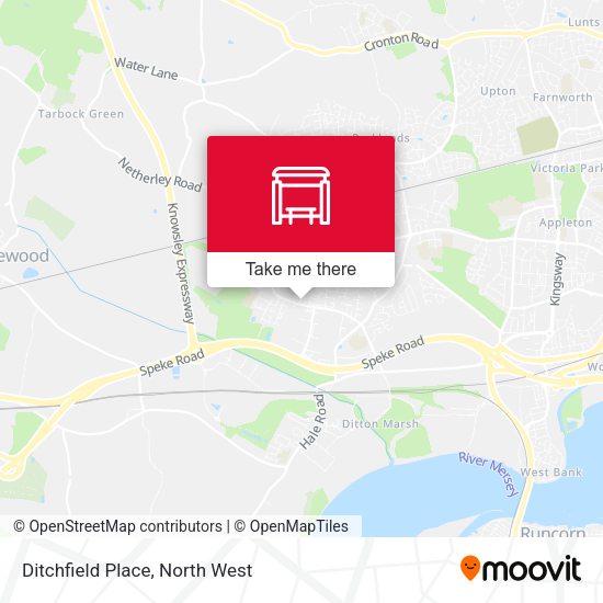 Ditchfield Place map