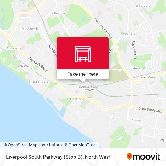 Liverpool South Parkway (Stop B) map
