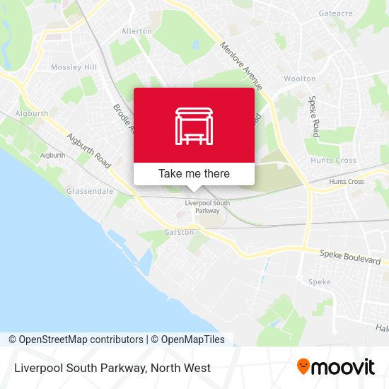 Liverpool South Parkway (Stop B) map