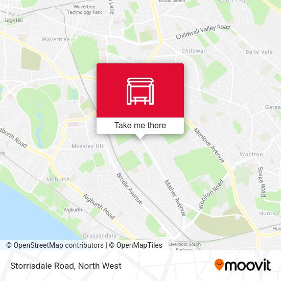 Storrisdale Road map