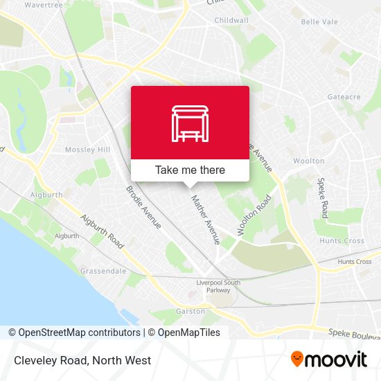 Cleveley Road map