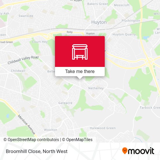 Broomhill Close map