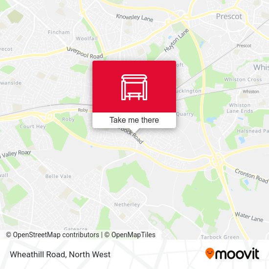 Wheathill Road map