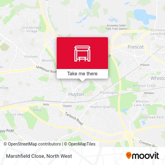 Marshfield Close map