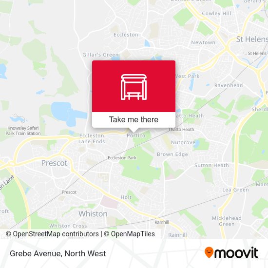 Grebe Avenue map