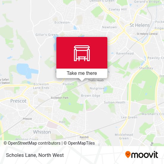 Scholes Lane map