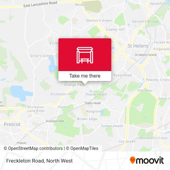 Freckleton Road map