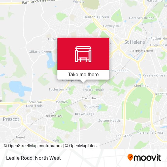 Leslie Road map