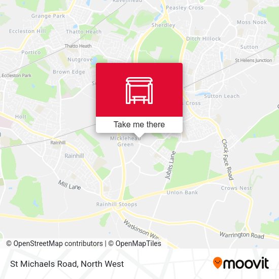 St Michaels Road map
