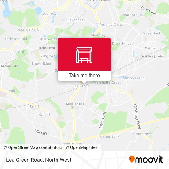 Lea Green Road map